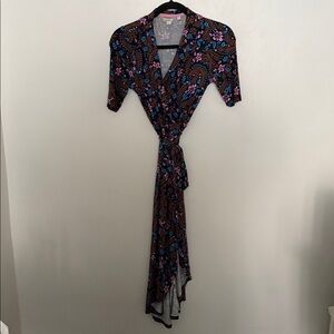 Boden Lavinia Floral Paisley Wrap Dress